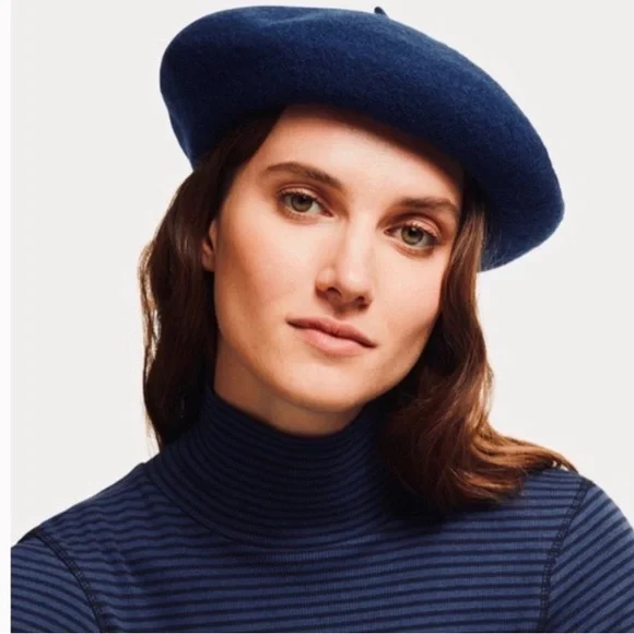Madewell Accessories Madewell X Biltmore Wool Beret In Navy